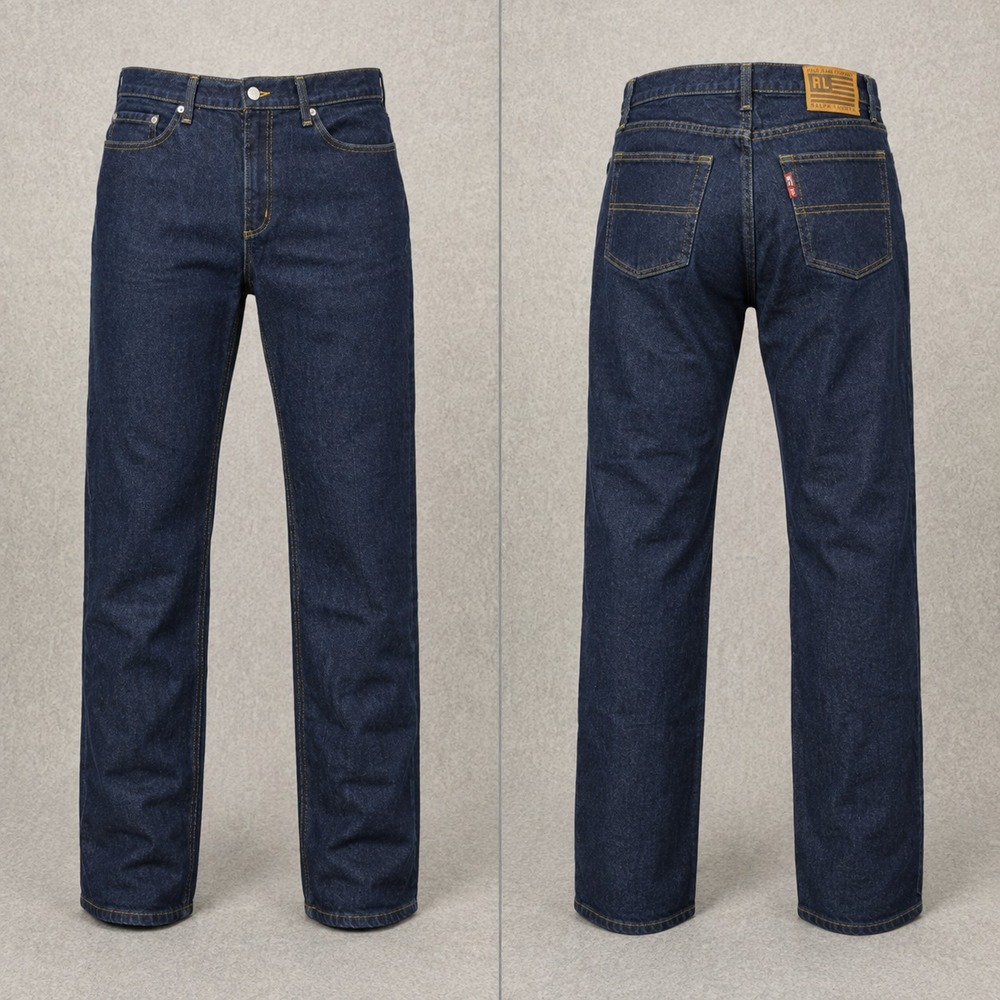 Polo Jeans Co Saturday Jeans Womens 34x31 Blue Straight Leg Denim Preppy Classic